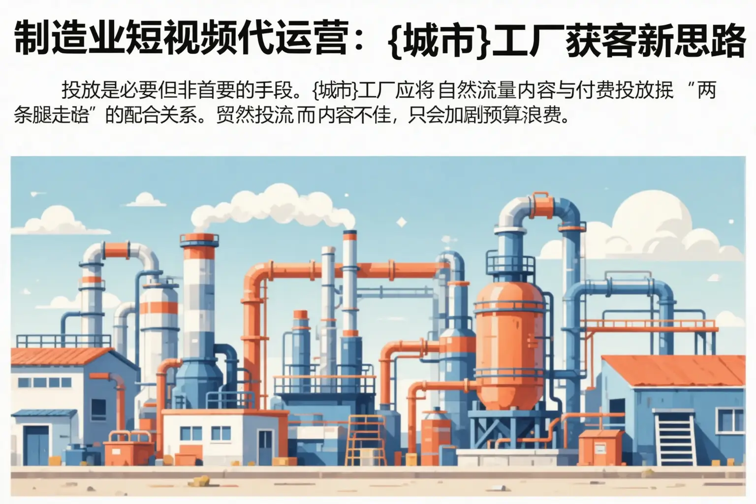 制造业短视频代运营：平鲁工厂获客新思路